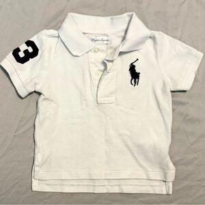 Ralph Lauren White Polo Shirt with Embroidered Logo 9months
